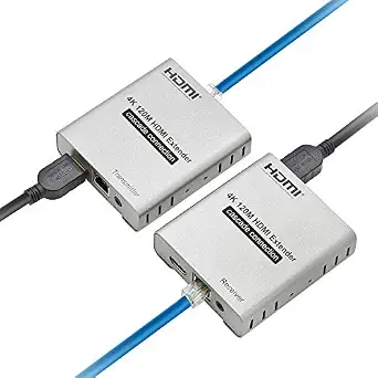 ET4K120M 4K@30Hz HDMI 1.4 Extender Over Cat5e/Cat6/Cat7 – 400 ft (120 m), HDCP 1.4 with Loop-Out, IR Pass-Through & Cascading Support