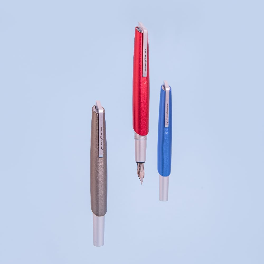 pininfarina PF GO FOUNTAIN. BLUE. Luxury Pen. Fine Nib. Writing Utensil