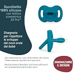 Suavinex, Chupete Todo Silicona, para Bebés 6/18 Meses, con Tetina Fisiológica Sx Pro, Súper Blandito y Flexible, Ideal para Dormir, Respeta el Desarrollo Bucodental, Colour Essence, Chili Pepper