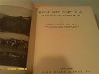 RANGE BEEF PRODUCTION IN THE SEVENTEEN WESTERN STATES B003OXFQPY Book Cover