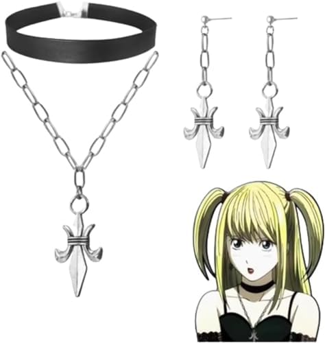 Amazon.co.jp: [JIACAI] デスノート ネックレス 耳飾り 周辺 弥海砂