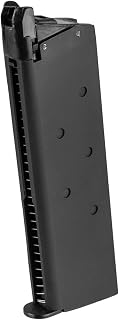 Double Bell 24 Round Single Stack Green Gas Magazine for MEU/M1911 Airsoft Pistols (Color: Black)