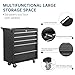 Loumernhant 5-Drawer Rolling Tool Chest, Heavy Duty Tool Storage Cabinet with Drawers & Locking Mechanism & Wheels, Multifunctional Utility Tool Storage Chest Organizer for Warehouse, Repair Shop.