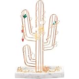 Único y decorativo: Metal construcción de con un revestimiento duradero. Diseño simple pero elegante, exhibir plenamente su colección de joyas. Todo queda ordenado, accesible y siempre a la mano