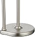 Amazon Basics Free Standing Bathroom Toilet Paper Holder Stand with Reserve, Silver Nickel