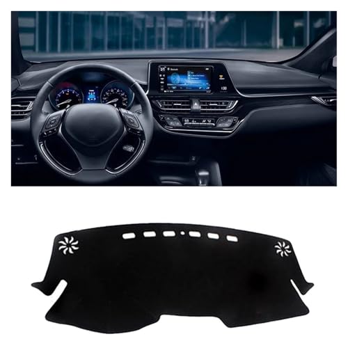 Parasol para salpicadero de Toyota C-HR 2016-2023 con borde rojo LHD