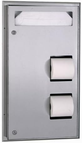 Bobrick - B-347 - ClassicSeries Center-Mount Seat Cover and Tissue Dispenser