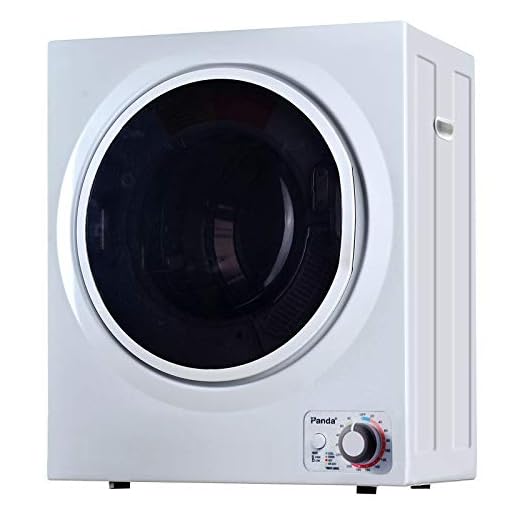 Panda 110V 850W Electric Compact Portable Clothes Laundry Dryer with Stainless Steel Tub Apartment Size 1.5 cu.ft