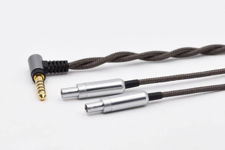 4.4mm 2.5mm 3.5mm 6N OCC Nylon Braided Balanced Cable 4ft Compatible with Senns HD820, HD800, HD800s, Dharma D1000 Headphones