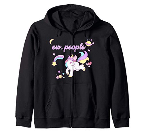 Ew People Amante Divertido del Unicornio Sudadera con Capucha