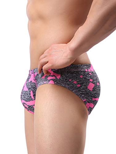 iKingsky Men's Camouflage Briefs Sexy Low Rise Pouch Underwear3