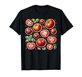 Tomato Season Vegetable Gardener Tomatoes Watercolor Summer T-Shirt