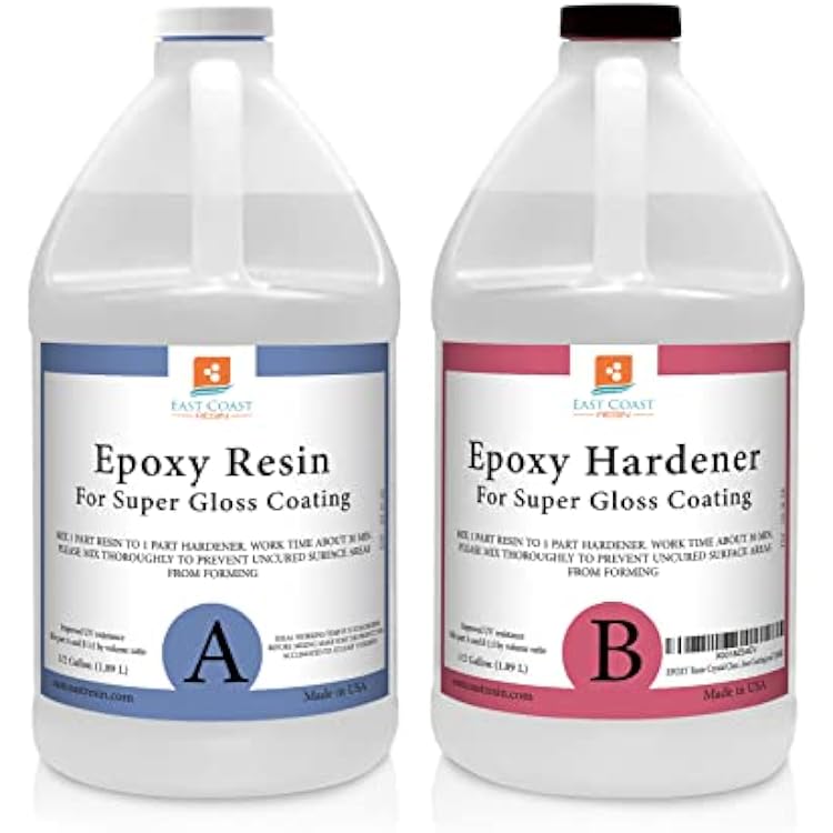 EPOXY Resin 1 Gal Kit, General Purpose (Coating, Table Tops, Casting) Clear