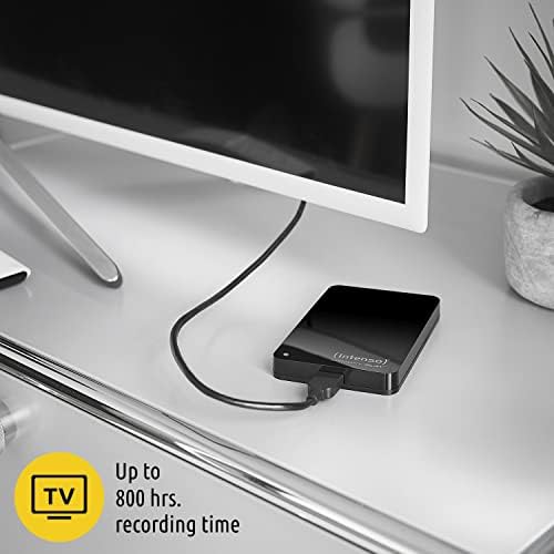 Intenso Memory Play 6021460, Zewnętrzny Dysk Twardy TV, 1 TB, Czarny