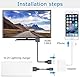 FUHAYA HDMI Adapter für iPhone, [Apple MFi Zertifizierung] HDMI Digital AV Adapter Lightning 1080P Video Audio Sync Screen Converter mit Lightning Ladeanschluss, Kompatibel mit HDTV/Monitor/Projector