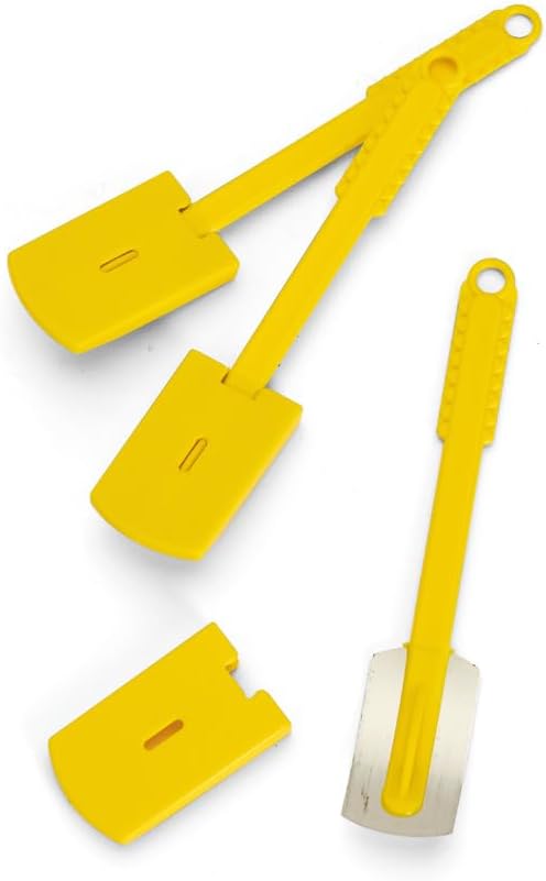 DE BUYER Disposable Baker Blade Set for Streaking Pastry Dough, 10 Pieces, 15.49 x 7.49 x 2.59 cm, Yellow