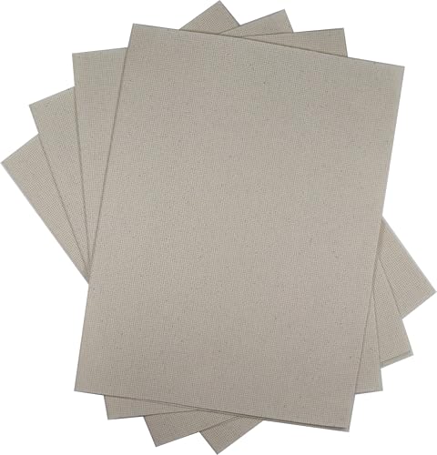 Image of KCS 4 /6 pc of 12 inch x 18 inch 30cmx45cm 16CT Counted Cotton Aida Cloth Cross Stitch Fabric (Oatmeal, 4 pc)
