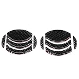 Acouto Carbon Fiber Door Air Vent Trim for 350z 2006-2009 Car Interior Door Air Condition Outlet Vent Trim Cover Decoration Accessories