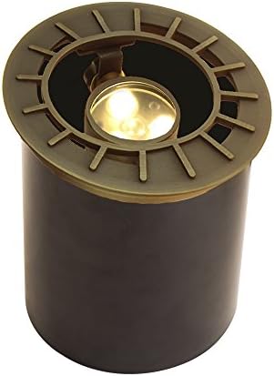 VOLT Lighting Adjustable LED In-Ground Well Light - Low-Voltage - Brass Landscape Light