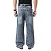 Men's Baggy Hip Hop Jeans Wide Leg Y2K Skater Denim Pants Fashion Casual Loose Fit Long Trousers Streetwear, Nostalgic 302, Size 30