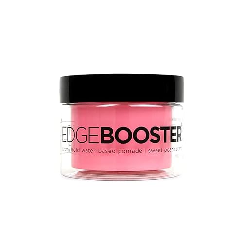 Style Factor Edge Booster Strong Hold Water-Based Pomade 3.38oz - Sweet Peach Scent - Sweet-Peach