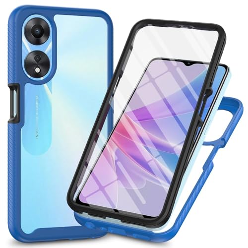 Coque Moto G55 5G bleu foncé antichoc avec protège-écran