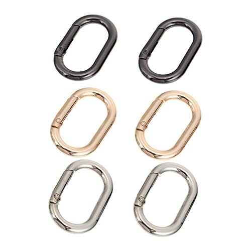 VICASKY 6Pcs Durable Clips Spring Snap Hooks for Backpacks Handbags Dog Leashes Lightweight Quick Link Clips for Daily Use