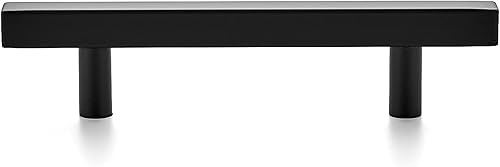 Miniatura 9 de Ravinte Paquete de 40 tiradores cuadrados de 6 pulgadas de acero inoxidable negro mate para cajones de cocina, manijas de gabinete de 6 pulgadas de