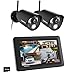 CasaCam VS802 Wireless Security Camera System with 7" Touchscreen and HD Nightvision Cameras, AC Powered (2-cam kit)