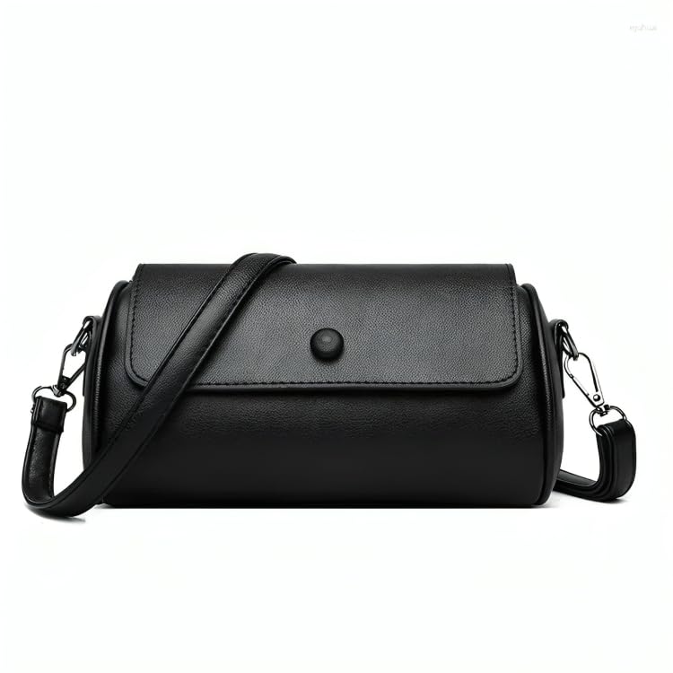 HaveGlam Small Crossbody Handbag, Faux Leather Barrel Bag with Adjustable Strap, Available in Black, Brown, Wine Red - Review, Price and Buying Guide