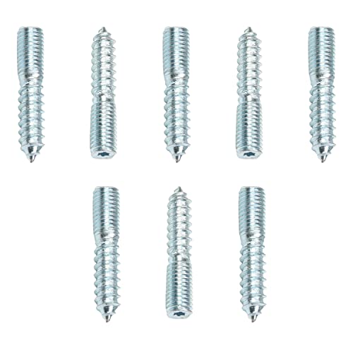 MroMax M10 x 50mm Hanger Bolts, Self Tapping Screw, 8Pcs