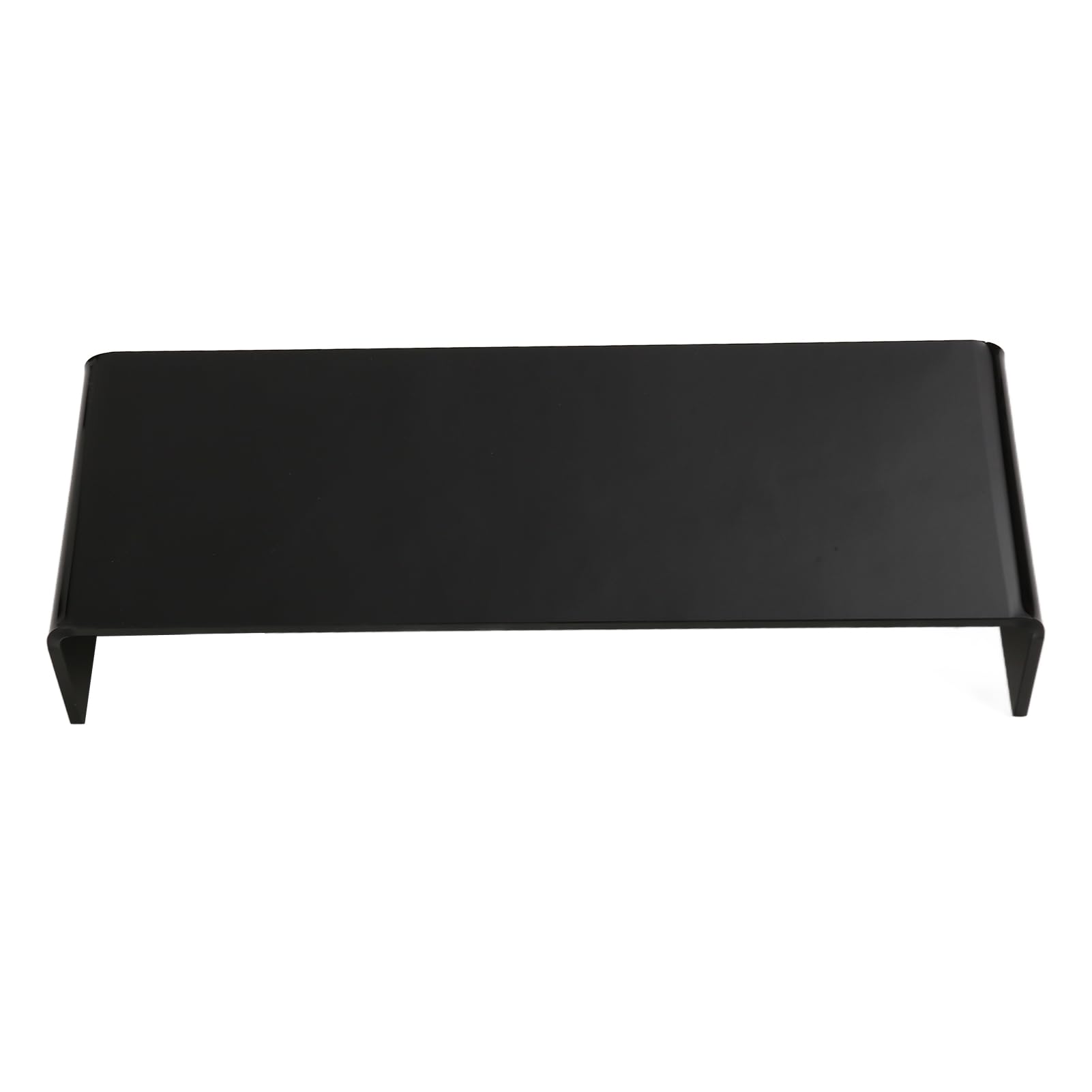 Acrylic Monitor Riser Stand, Computer Monitor Stand with 3.5 Inch Height, Space Saving Acrylic Laptop Desk Stand for Office Study Bedroom, Ergonomic Design to Improve Posture Reduc (Black)