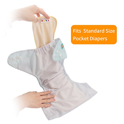 Alvababy 12X-2 12Pcs Cloth Diaper Inserts 3-Layers Super Soft Inserts thumb #4