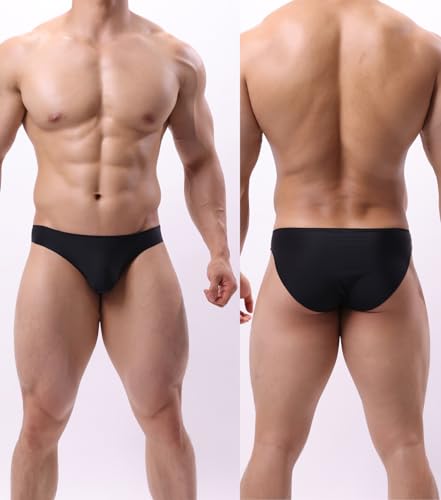 WINDAY Men's Briefs Low Rise Bikini Soft Underwear Bulge Enhancing2