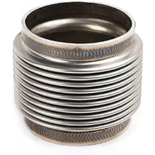 FAPO MOTO 2.5" ID T304 SS EXHAUST FLEX BELLOWS 2.55" Long Flex Joint Pipe ULTRA STRONG