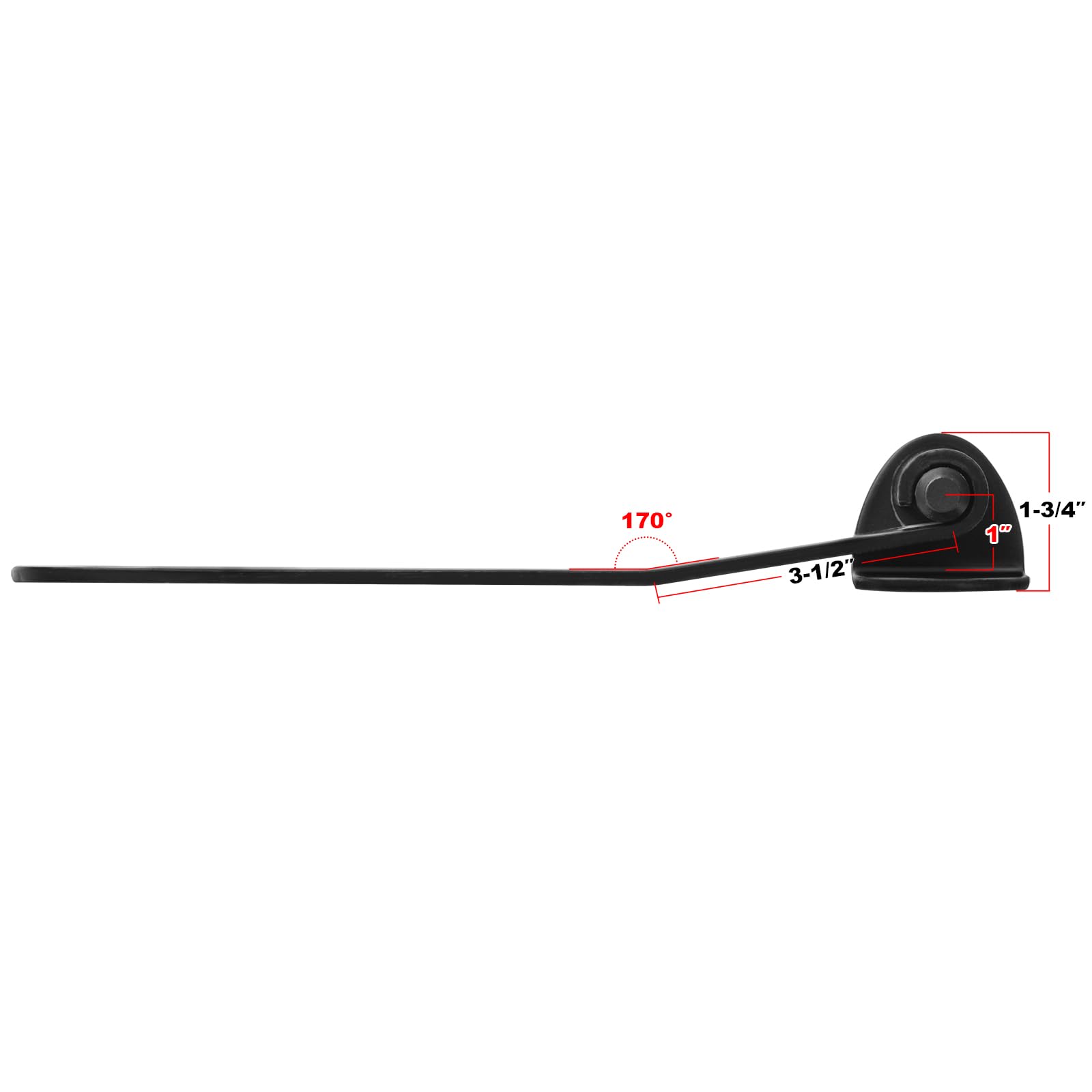 Bisagras de puerta resistentes de acero al carbono en forma de T, bisagra de granero extraíble para cobertizo, granero y garaje, 4 unidades, 12 pulgadas, grosor de 5,3 mm