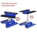 Hobbypark Aluminum RC Car Work Stand Repair Workstation 360 Degree Rotation Lift Or Lower, RC Hex Driver Tools 6-in-1 for 1/10 1/12 1/14 1/16 1/18 Scale (Blue)