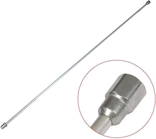 Miniatura 5 de elfinrm Poste de extensión de punta de rociador de pintura sin aire, varilla de extensión de punta de pistola rociadora con protector rojo (59