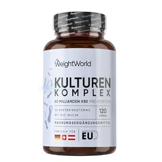 WeightWorld Kulturen Komplex mit 60 Mrd. KBE - 120 vegane Kapseln