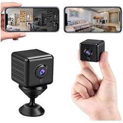 Video Camaras De Seguridad Para Casas Mini Camara Espia 4K HD WiFi Oculta MiniCámara para Ver En El Movil, Interior/Exterior Mini Cámaras De Vigilancia inalambricas Batería 6 Horas Duracion con Visión Nocturna Detección De Movimiento