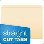 Pendaflex 752 File Folders, Straight Cut, Top Tab, Letter, Manila (Box of 100), Natural - Image 2