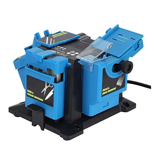 Afiador de Facas Elétrico, Afiador de Facas Elétrico Multifuncional Broca Tesoura Cinzel Máquina de Afiar Ferramenta Doméstica (Moedor + eixo flexível)