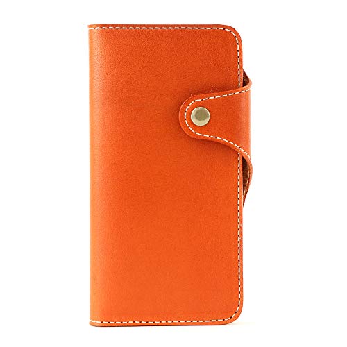 [Native Creation] iPhone�p 5~16�P�[�X �S�@�� 9�F �X�}�z�P�[�X �蒠�^ �{�v �Ȗ؃��U�[ ���{�� (ORANGE, ipone�p_12/12Pro)