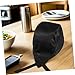 FOMIYES 2pcs Fashion Chef Turban Hat Men Women Skull Cap Kitchen Catering Cap Ribbons Comfortable for Daily Wear Black