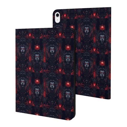 Étui iPad 10e génération 10.9 veille automatique motif lion