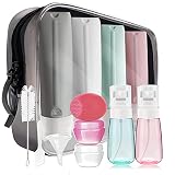 Pro Kit Leak-proof 3oz Silicone Travel Size Bottles Set Airport TSA Approved Toiletries Toiletry Con