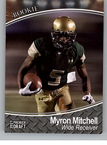 2021 SAGE Hit Premier Draft Silver #25 Myron Mitchell UAB Blazers Pre-Rookie NCAA Football Trading Card in Raw (NM or Better) Condition