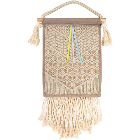 Petlinks Pretty Paws Hanging & Floor Jute Cat Scratcher with Ribbons & Fringe Toy, 22.5" L X 0.5" W X 10.5" H Cover