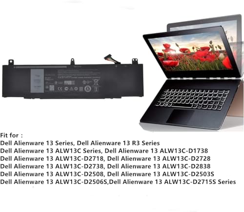 Batterie PC portable TDW5P 15,2V cellules haute performance - 3