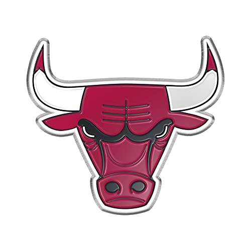 FANMATS 60426 Chicago Bulls Heavy Duty Aluminum Embossed Color Emblem